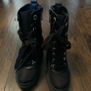 Circus by Sam Edelman black lug sole boots